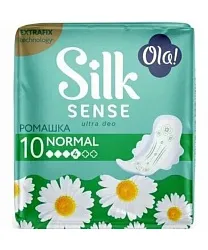Прокладки ОЛА Силк Сенс Ультра ромашка нормал 10шт