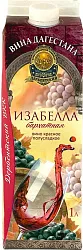 Вино ДВКК Изабелла бархатная красное п/сл 9-12% т/пак 1л