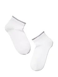 Носки женские КОНТЕ Актив бело-сиреневые р.25 арт.12С-32СП