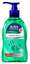 Жидкое мыло АУРА Алоэ Вера антибактериальное 300мл