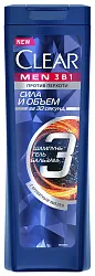 Гель для душа и шампунь и бальзам КЛИАР Объем и сила 3в1 400мл