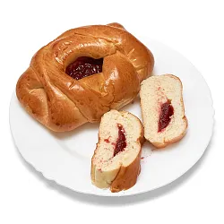 Расстегай с вишневым джемом 100г