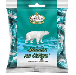 Конфеты ФАБРИКА им.КРУПСКОЙ Мишка на Севере 200г