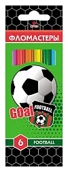 Фломастеры ХАТБЕР Футбол 6цв