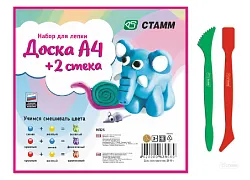 Доска для пластилина СТАММ А5+2стека