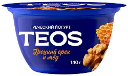 Йогурт САВУШКИН Теос грецкий орех мед бзмж 2% 140г