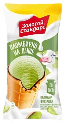 Мороженое ЗОЛОТОЙ СТАНДАРТ Пломбир фисташковый бзмж 90г