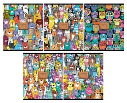 Тетрадь ПЗБМ Мордашки клетка 48л