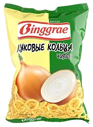Чипсы БИНГРЭ Луковые кольца 50г