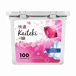 Капсулы для стирки КАЙТЕКИ 3в1 Сакура 100шт
