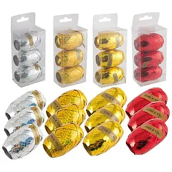 Декоративная лента СЕРПАНТИН для упаковки подарков 3шт 5мм*10м арт.5762