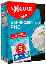 Рис УВЕЛЬСКИЕ КРУПЫ длиннозерный шлифованный карт/уп 400г