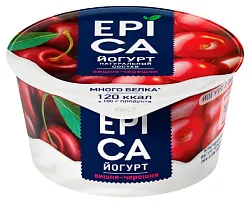 Йогурт ЭПИКА вишня черешня бзмж 4.8% 130г