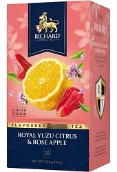 Чай РИЧАРД Роял Юзу Цитрус&Роуз Эппл черный 25пак