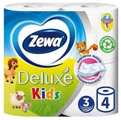 Туалетная бумага ЗЕВА Делюкс с ароматом орхидеи 3сл 4рул