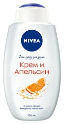 Гель для душа НИВЕЯ Крем и апельсин 750мл