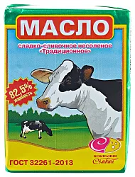 Масло сладко-сливочное СЕМКИН Традиционное несоленое бзмж 82.5% 180г