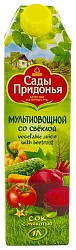 Сок САДЫ ПРИДОНЬЯ мультиовощной со свеклой 1л