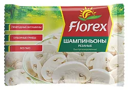 Шампиньоны ФЛОРЕКС резаные с/м 400г