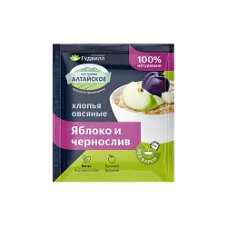 Хлопья овсяные ГУДВИЛЛ яблоко чернослив м/у 40г