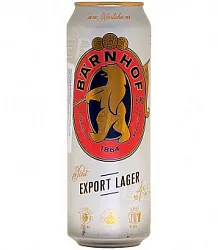 Пиво БЕРНХОФ Экспорт Лагер светлое 4.9% ж/б 0.568л