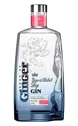 Джин ДРОП ОФ ДЖИНДЖЕР Имбирь и Ревень 40% ст/б 0.5л
