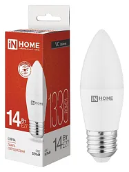 Лампа светодиодная ИН ХОУМ Свеча 14Вт 4000K 1330Лм E27