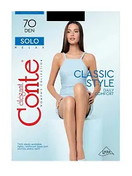Колготки КОНТЕ Соло 70ден неро 2