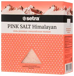 Соль СЕТРА Гималайская розовая мелкая карт/уп 500г