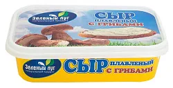 Сыр плавленый ЗЕЛЕНЫЙ ЛУГ с грибами бзмж 45% 180г