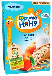 Каша ФРУТОНЯНЯ овсяная персик молочная бзмж п/пак 200г