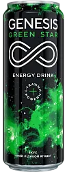 Энергетический напиток ГЕНЕЗИС Зеленая звезда ж/б 0.45л