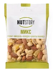 Микс НАТ СТОРИ кешью миндаль фундук ананас м/у 43г