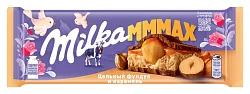 Шоколад МИЛКА Мммакс с начинкой карамели и цельным фундуком 270г