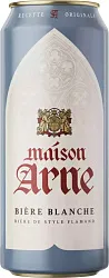 Пивной напиток МЕЙЗОН АРНЕ Бир Бланш нефильтрованный пастер 4.9% ж/б 0.43л
