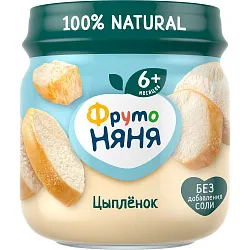 Пюре ФРУТОНЯНЯ цыпленок ст/б 80г