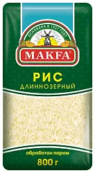 Рис МАКФА длиннозерный пропаренный м/у 800г