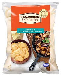 Вареники ДОМАШНИЕ СЕКРЕТЫ с картофелем и грибами 800г