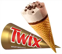 Мороженое ТВИКС двухслойное со вкусом карамели бзмж 68г