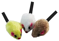 Набор игрушек для кошек ТРИОЛ Мышь 3шт арт.XW7012