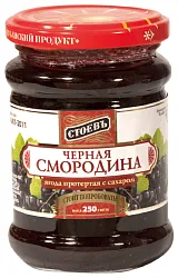 Смородина СТОЕВЪ протертая с сахаром ст/б 280г