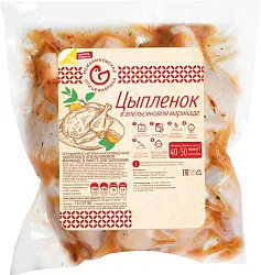 Цыпленок табака МЕЖЕНИНОВСКАЯ ПФ в апельсиновом маринаде охл 1кг