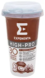 Кисломолочный напиток ЭКСПОНЕНТА Хай-Про кокос миндаль бзмж 0% 250мл