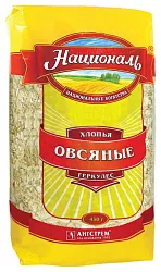 Овсяные хлопья НАЦИОНАЛЬ м/у 450г