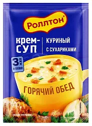 Суп-пюре РОЛЛТОН куриный с лапшой и сухариками м/у 21г
