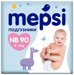 Подгузники МЕПСИ до 6кг 90шт