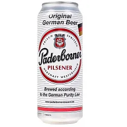 Пиво ПАДЕРБОРНЕР Пилснер светлое 4.8% ж/б 0.5л