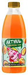 Напиток на сыворотке АКТУАЛЬ с витаминами и минералами персик маракуйя бзмж 930мл
