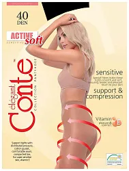 Колготки КОНТЕ СПА Актив Софт 40ден неро 5