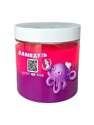 Слайм МЕДУЗА фиолетово-розовый неон 400г